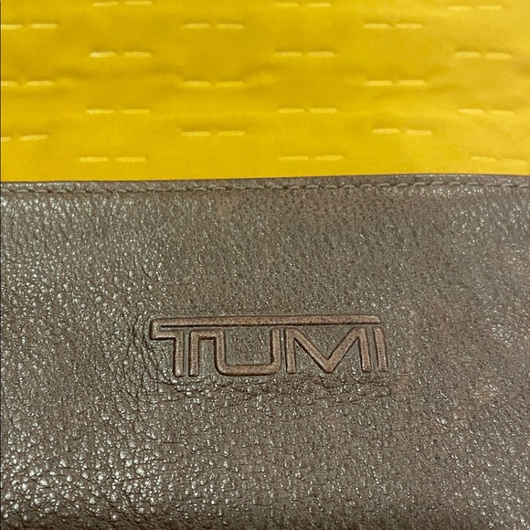Tumi Brown Leather Saddle Bag - Picture 8 of 16